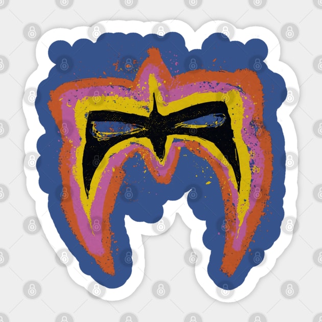 Ultimate Warrior Face Paint Sticker by MunMun_Design